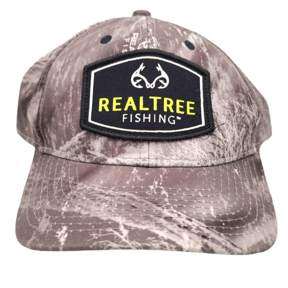 Realtree Camo Snap Adjustable Hat Grey One Size - Picture 1 of 3